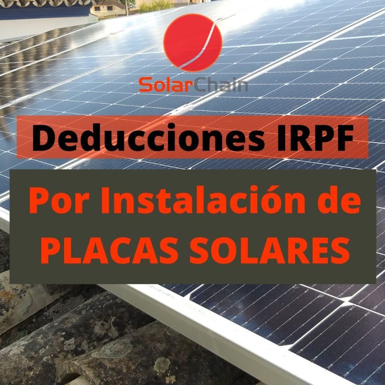 Deducciones de IRPF por instalación de placas solares